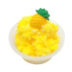 60ml fruit enfants slime jouet stress relief pte a modeler parfum fluffy boue argile gift yellow