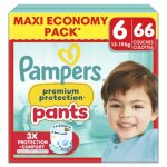66 couches pampers premium protection pants, taille 6
