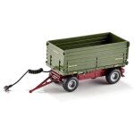 6781 - remorque basculante bilatrale tlcommande, 1:32, mtal / plastique, vert, compatible avec vhicules ...