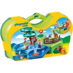 6792 - 1. 2. 3. playmobil - zoo transportable avec bassins aquatiques