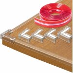 6mètres protection des bords de meubles et 4 protecteurs d`angles, pré - adhésif protection table transparent ... 6mètres protection des bords de meubles et 4 protecteurs d`angles, pré - adhésif protection table transparent ...