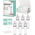 6ml / 6pcs collecteur de colostrum collecteur de lait maternel avec etui de rangement et lingette en ...
