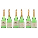 6x bouteilles de liqueur miniatures, champagne, mod�le pour 1 / 12, maison de poup�e, cuisine