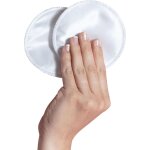 6x coussinets d'allaitement lavables en soie & coton bio - s, absorbants & doux, effet apaisant pour ...