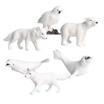 6x figurines d'animaux polaires pour enfants, figurines d'animaux pour enfants, figurines d'animaux