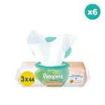 6x132 lingettes harmonie protect & care - pampers