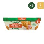 6x2 bols carottees, riz et jambon - bledina mes moulins - ds 8 mois