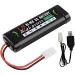 7. 2v 3300mah ket - 2p prise batterie rechargeable ni - mh + chargeur usb pour jouets rc voiture camion ...