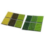7 botes d'herbe, d'herbe, de sable de table de train, matriel de construction de scne miniature (50 ...