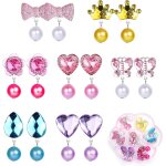 7 paires boucles d'oreilles a clips pour enfants filles boucles d'oreilles princesse, boucles d'oreilles ... 7 paires boucles d'oreilles a clips pour enfants filles boucles d'oreilles princesse, boucles d'oreilles ...