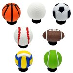 7 pices mini 3d balle trou chaussure breloques bricolage correspondant chaussure dcoration golf tennis ...