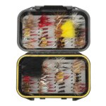 72 pices kit de mouches de pche  la mouche en acier inoxydable matriau durable couleurs vives vibrantes ...