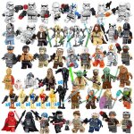 73 pi�ces star wars mini figurines stormtrooper imp�rial guerre des clones figurines blocs de construction ...
