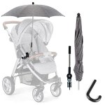 75cm anti - uv upf50 + parasol ombrelle pour poussette et landau 360 r�glable fixation universelle pour ...