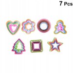 7pcs moules a biscuits en plastique jouets colors