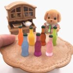 7pcs / set cocktails cola boisson bouteille de vin miniature modèle maison de poupée accessoires 7pcs / set cocktails cola boisson bouteille de vin miniature modèle maison de poupée accessoires