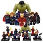 8 figurines personnages avengers super heros hulk thor iron man captain america et leurs amis lia12334 ...