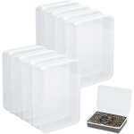 8 pcs bo�tes de rangement en plastique 105 * 76 * 25mm etuis de rangement vides etui a cartes transparent ...