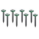 8 pices rpulsif de vibration a ultrasons solaire extrieur rpulsif de serpent rpulsif de serpent ...