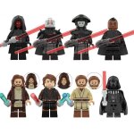 8 pices star wars - mini figurines  construire - micro universe - dark vador - obi - wan kenobi - constructi ...