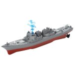 803 2. 4g rc bateau militaire t�l�commande porte - avions mod�le bateau hors - bord yacht electrique ...