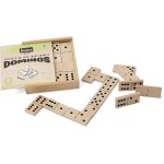 - 8141 - jeux de socit - jeu de grands dominos en bois - coffret en bois[z1833]