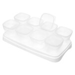9 pices / ensemble riz infantile conteneurs collations conglation cube alimentation pot outil bb ...