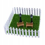 9 pices de mobilier de jardin pour maison de poupe a l'chelle 1 / 12
