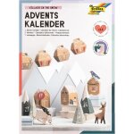 9388 - kit de bricolage pour le calendrier de l'avent village in the snow, kit diy de 113 pices, ville ...