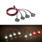 Abat - jour led pour voiture radiocommande, 4 pices, pour voiture a chenilles 1:10, hsp redcat axial ...
