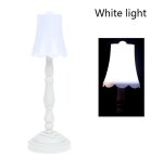 Abat - jour miniature pour maison de poupe 1:12, lampe de table avec lumire led, modle de dcoration, ...