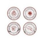 Abystyle - harry potter set de 4 assiettes univers harry potter