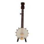 Accessoires de bricolage pour maison de poupe, vintage, banjo chinois, basson, corde martele, 1:6