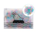 Accessoires de cheveux pour filles, bandes elastiques en nylon pour enfants, support queue de cheval, ...