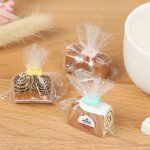 Accessoires de cuisine miniatures pour maison de poupe, 3 sacs mignons de pain grill petit djeuner ...