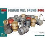 Accessoires de diorama : f�ts de carburant allemands 200l - mini art