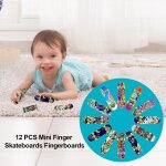 Accessoires d'entranement de sport pour enfants, 12 pices, mini doigts professionnels, skateboard, ...