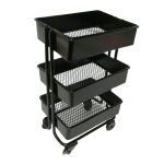 Accessoire de maison de poupe, support de rangement miniature de jeu de rle modle 1 / 12, chariot ...