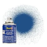 Accessoires maquettes spray color bleu mat - revell