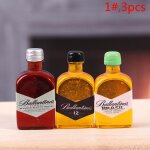Accessoires miniatures pour maison de poup�e 1 / 12, 3 / 5 pi�ces, mini bouteille de whisky en r�sine, ...