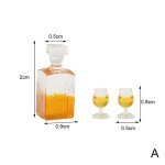 Accessoires miniatures pour maison de poupée, bar a bonbons, modèle de vin, bouteille de whisky pour ... Accessoires miniatures pour maison de poupée, bar a bonbons, modèle de vin, bouteille de whisky pour ...