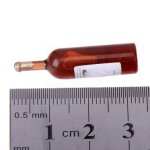 Accessoires miniatures pour maison de poup�e, mini bouteille de whisky et de vin en r�sine, simulation ...