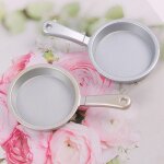 Accessoires miniatures pour maison de poupe, mini pole a frire modle simulation, jouets de casserole ...