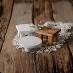 Accessoires de photographie de nouveau - né, bureau a thé en bois fait a la main, petite table basse ... Accessoires de photographie de nouveau - né, bureau a thé en bois fait a la main, petite table basse ...