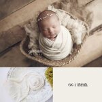 Accessoires de photographie pour nouveau - n, couverture pour bb, emmailloter, mohair doux, rond, ...