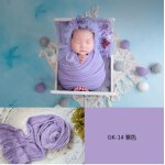 Accessoires de photographie pour nouveau - n, couverture pour bb, emmailloter, mohair doux, rond, ...