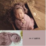 Accessoires de photographie pour nouveau - n, couverture pour bb, emmailloter, mohair doux, rond, ...