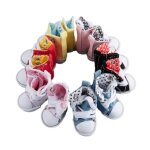 Accessoires pour poupes, 1 paire, 5cm, chaussures montantes en toile, baskets a la mode, dcontractes, ...