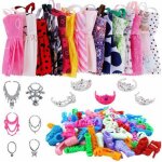 Accessoires pour poupée barbie, 35 articles / ensemble = 12 robes + 5 couronnes + 6 colliers en plastique ... Accessoires pour poupée barbie, 35 articles / ensemble = 12 robes + 5 couronnes + 6 colliers en plastique ...