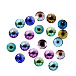 Accessoires pour poup�es, bricolage artisanal, patch en verre de cristal, autocollant color�, yeux en ...